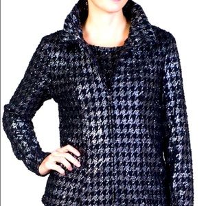 Damee black and silver twin set